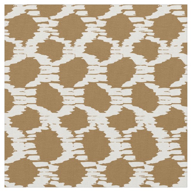 Stora prickar feta cirklar abstrakt geometrisk bru tyg (Närbild)