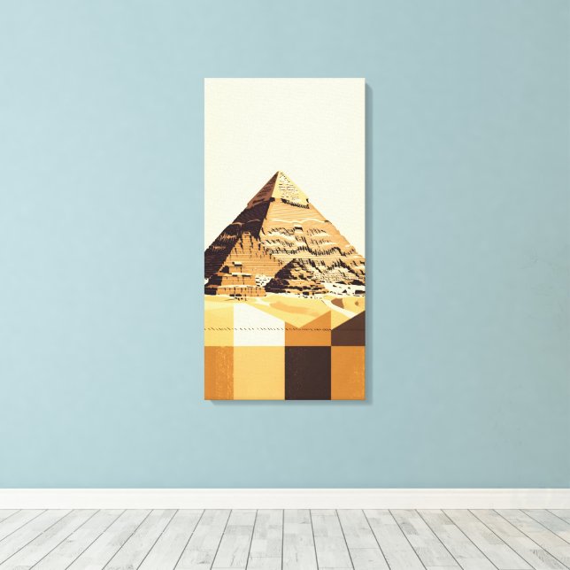 Stora pyramiden i Giza Canvastryck (Insitu (trägolv))