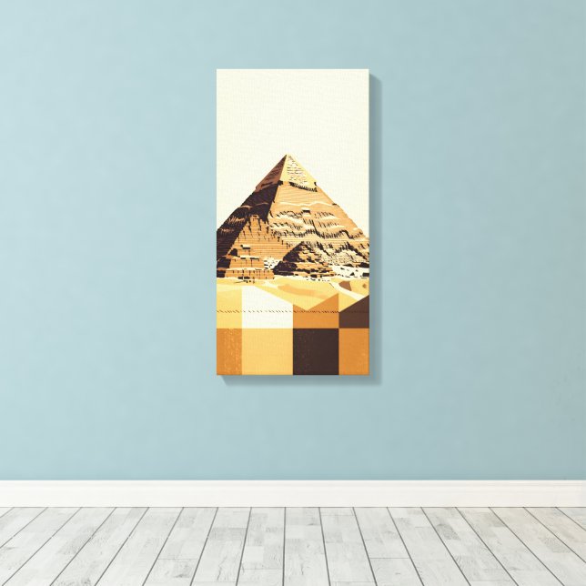 Stora pyramiden i Giza Canvastryck (Insitu (trägolv))