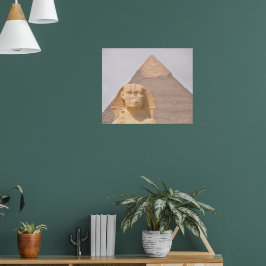 Stora pyramiden i Giza Egypten Sfinksen Monument Ö Poster
