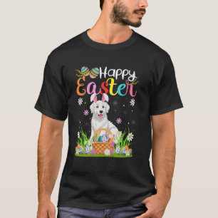 Stora Pyrenéerhund Glad Påsk Äggsökning Kaninöron T Shirt