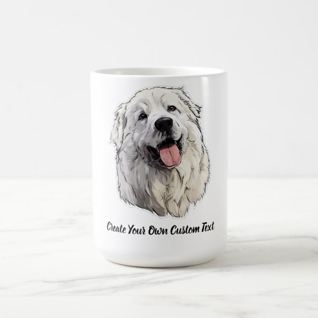Stora Pyrenéerhund Skapa Din Egen Anpassad Text  Kaffemugg (Center)