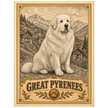 Stora Pyrenéerhundar, Vintage Heritage Dog