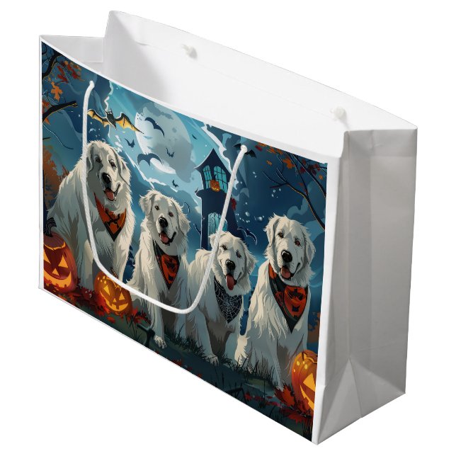 Stora Pyrenéerna Halloween Kuslig (Framsidan Vinklad)