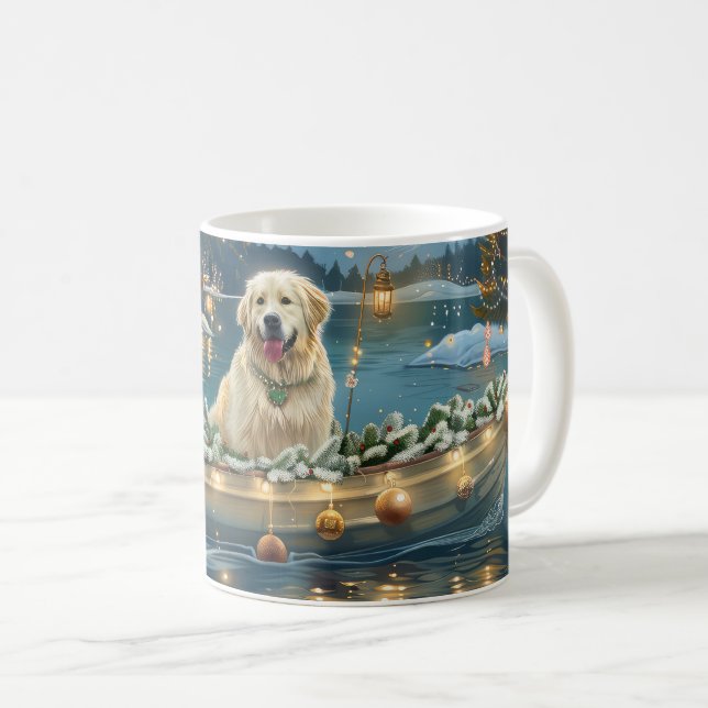 Stora Pyrenéerna Jul Festlig resa Kaffemugg (Framsida höger)