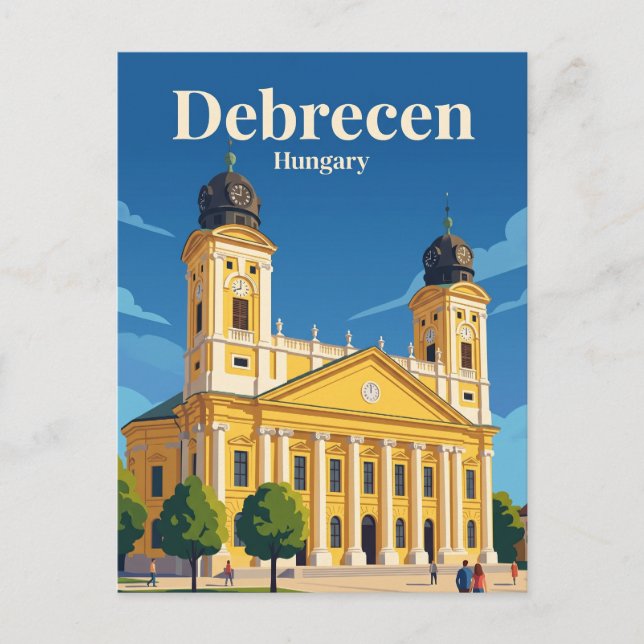 Stora reformerta kyrkan Ungern Vykort (Framsida)