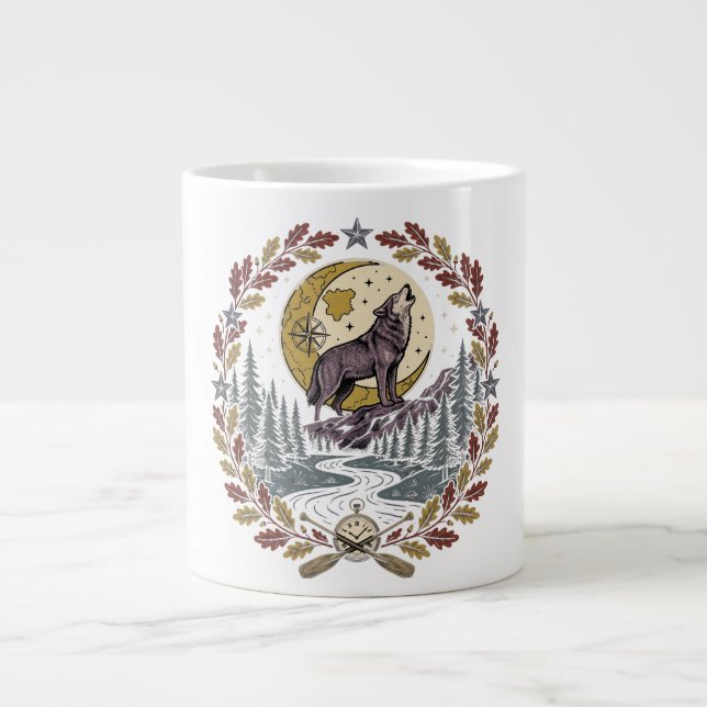 Stora Resor Börjar Med Små Steg Jumbo Mugg (Framsidan)
