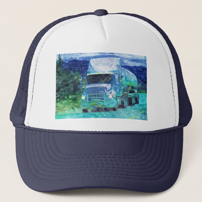 STORA RIGGLASTBILSFÖRARE UTRUSTAR TRUCKERKEPSAR (Framsida)