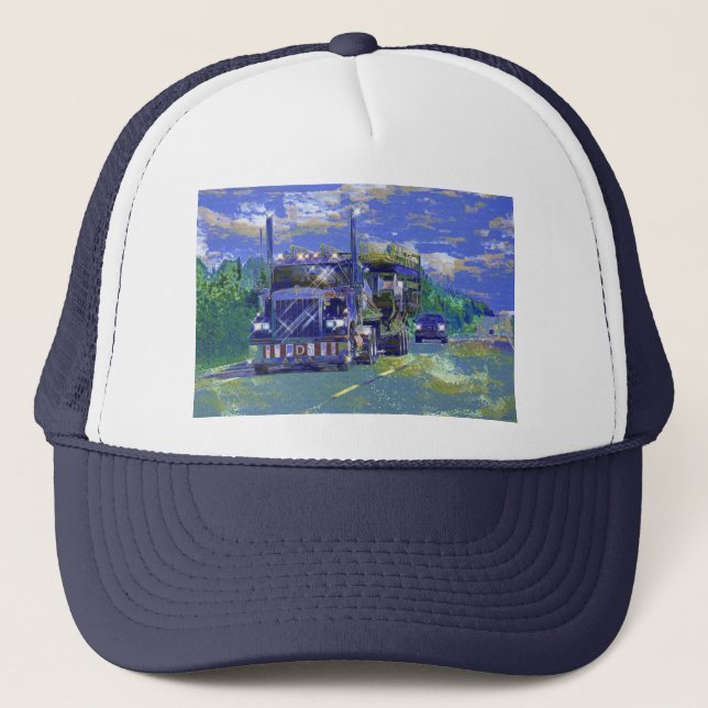 STORA RIGGLASTBILSFÖRARE UTRUSTAR TRUCKERKEPSAR (Framsida)