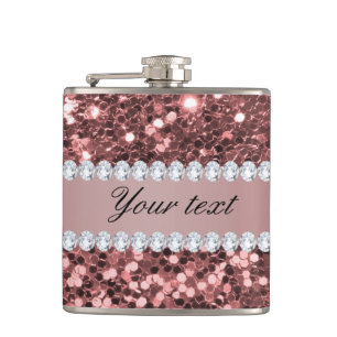 Stora Ro-faux-Glitter och -diamanter Fickplunta