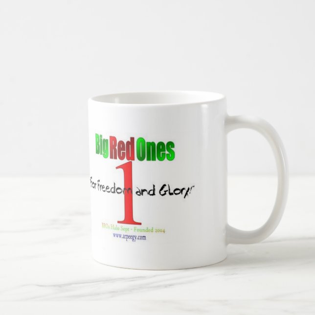 Stora röda lagmugg kaffemugg (Höger)