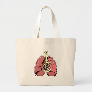 Stora rosa Lungs Jumbo Tygkasse