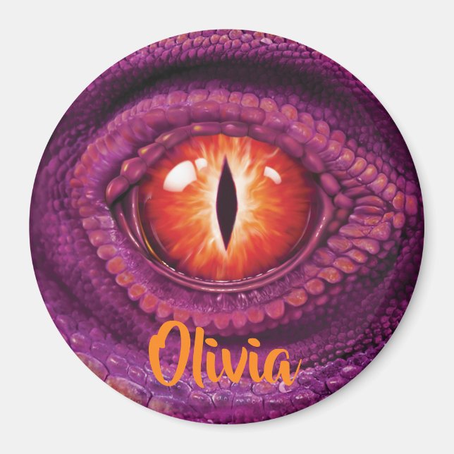 Stora runda drakens Öga-magnet Magnet (Framsidan)