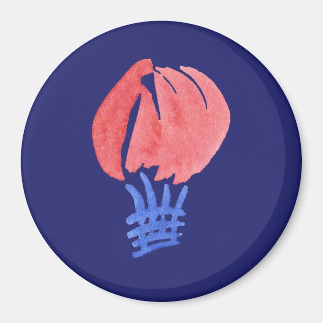 Stora runda magnet i Luft-ballongen (Framsidan)