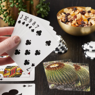 Stora runda prickly Cactus Casinokort