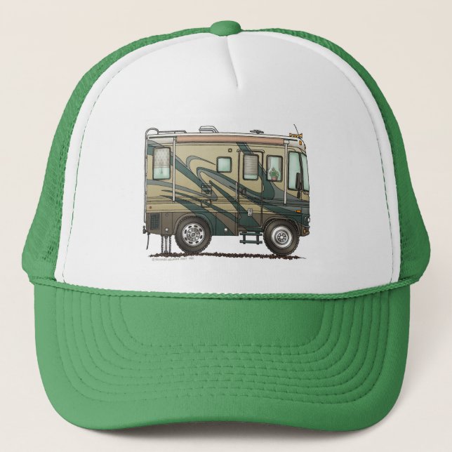 Stora RV-camparehattar Truckerkeps (Framsida)