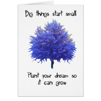 Stora saker startar litet hälsningskort