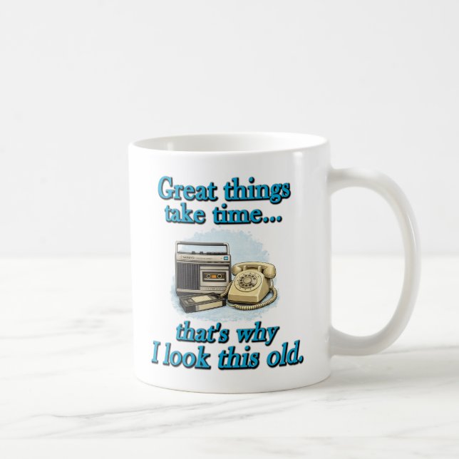 Stora saker tar tid kaffemugg (Höger)