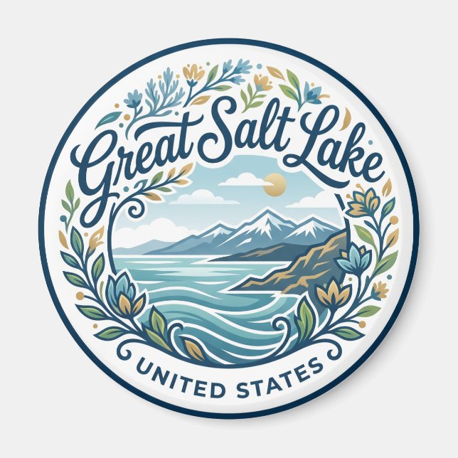 Stora Saltsjön Utah Magnet (Framsidan)