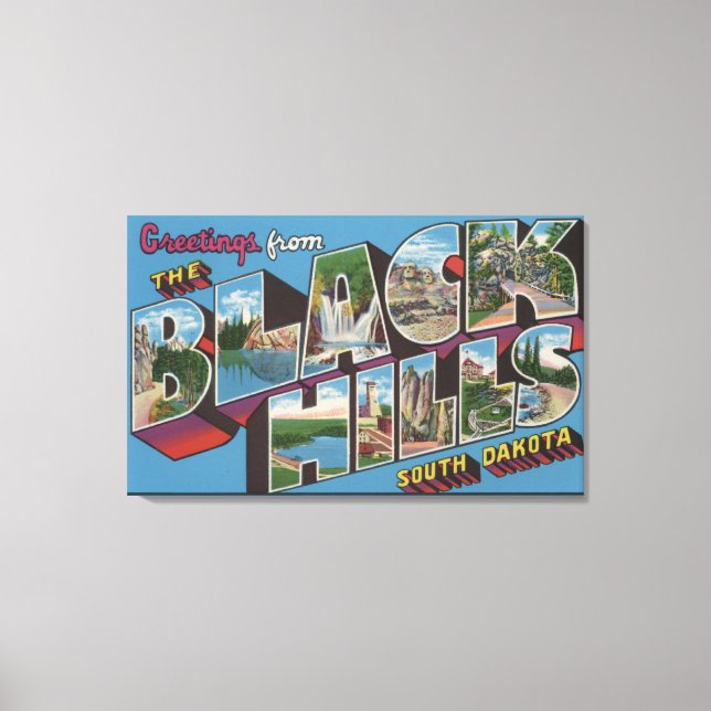 Stora scener i Brev - svart Backe, SD Canvastryck (Framsida)