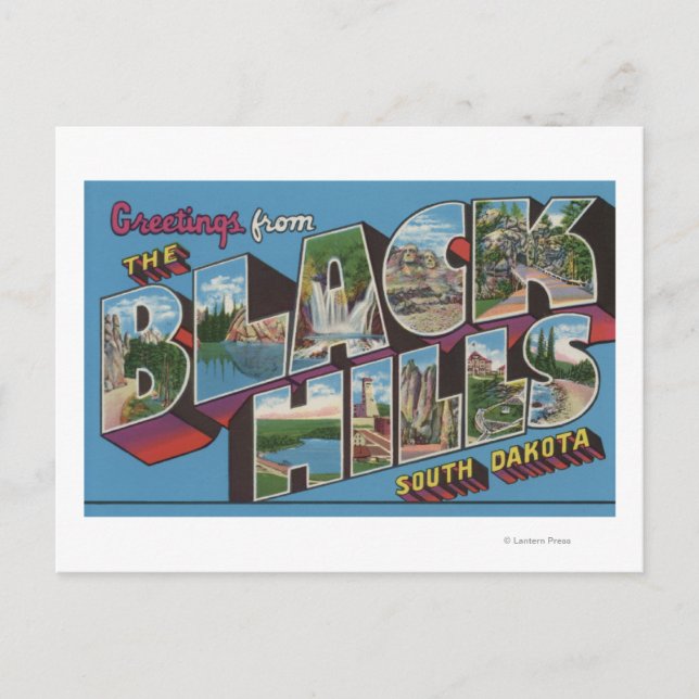 Stora scener i Brev - svart Backe, SD Vykort (Framsida)