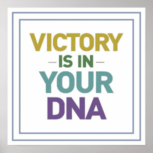 Stora segrar finns i ditt DNA Kristet citat Poster