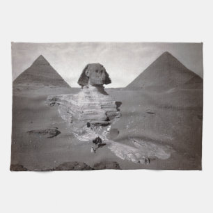 Stora sfingen & Giza Pyramiderna Necropolis Egypte Kökshandduk