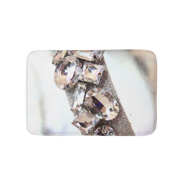 Stora silverRhinestones Badrumsmatta (Framsidan)