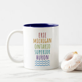 Stora sjöarna Handskformade Michigan Kaffe Mugg