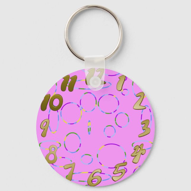 Stora slingor på Rosa Apple Watch-bandkedjan Nyckelring (Framsida)