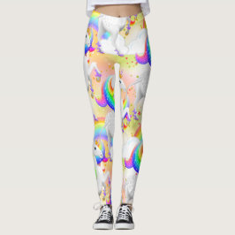 Stora Stars Rainbow Unicorn Princess of the Forest Leggings