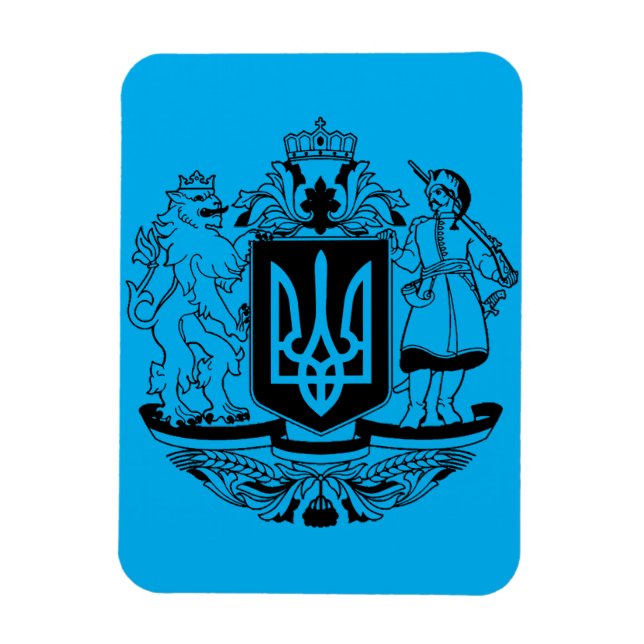 Stora statsvapen av Ukraina Magnet (Vertikal)