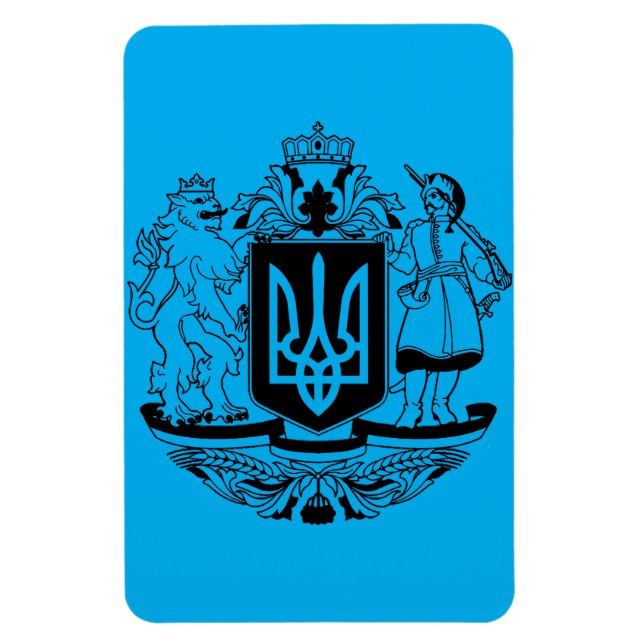 Stora statsvapen av Ukraina Magnet (Vertikal)