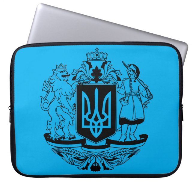 Stora statsvapnet för Ukraina Laptop Fodral (Framsidan)