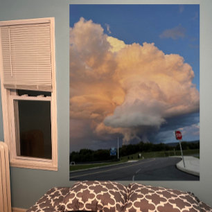 Stora stormmolnet över vägen Poster