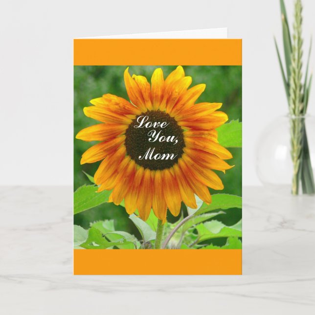 STORA SUNFLOWER / KÄRLEK DU, MAMMA KORT (Framsida)