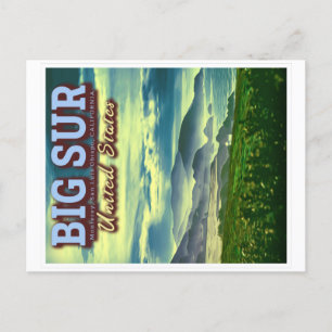 STORA SUR CENTRAL KUSTEN I KALIFORNIEN FÖRENADE ST VYKORT