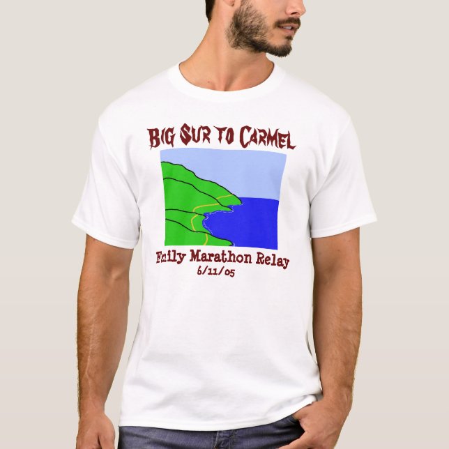 Stora Sur till den Carmel relän T-shirt (Framsida)