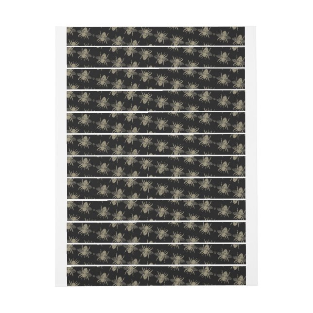 Stora svarta etiketter för bin säkerhetsmärke (Ark)