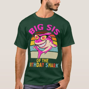 Stora Syrran av Shark Birthday Syster Matching Fam T Shirt