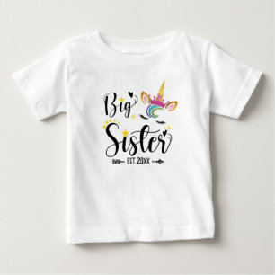 Stora syster EST.2022, enhörning T Shirt