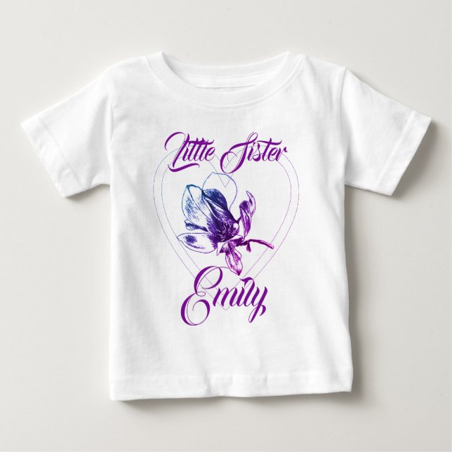 Stora syster Lilla syster BFF T Shirt (Framsida)