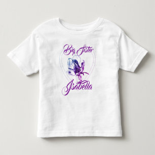 Stora syster lilla syster orkidé t shirt
