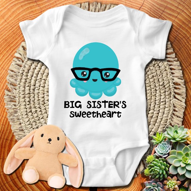 Stora systerns kära blå Kawaii bläckfisk T Shirt (Skapare uppladdad)