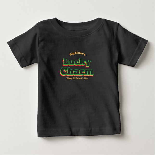 Stora systers lyckotalisman St. Patrick's Day T Shirt (Framsida)