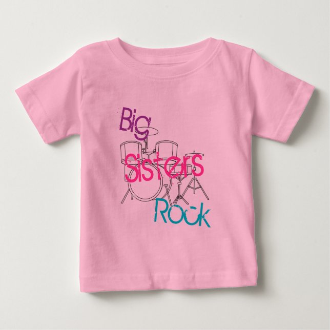Stora systrar rockar t shirt (Framsida)