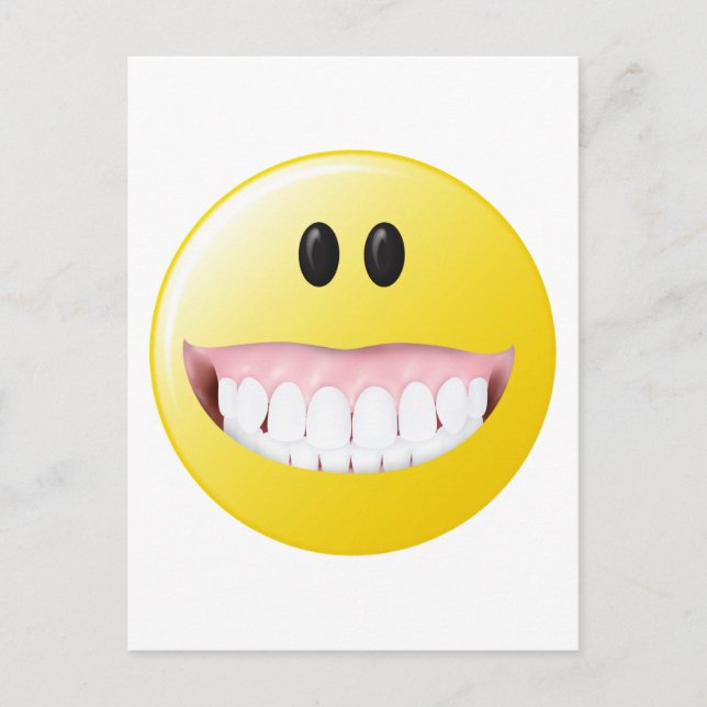 Stora Tandkött Ansikte Vykort (Framsida)
