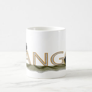 Stora Tangobandoneon och hatt Kaffemugg