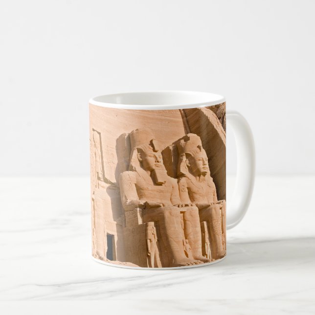 Stora templet i Abu Simbel - Ramses II - Egypten Kaffemugg (Framsida höger)