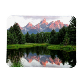 Stora Teton-reflektioner över Beaver-dammen Magnet
